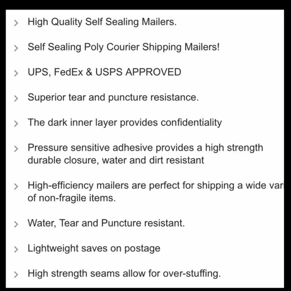 10 10x13 ANCHOR POLY MAILER SHIPPING ENVELOPES - Picture 3 of 5